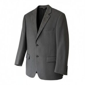 Joseph & Feiss Gold Jacket Blazer Lambswool Mens 42R Gray‎ Black Herringbone